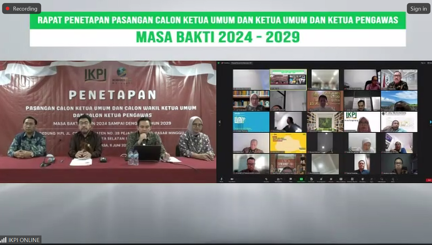 Resmi ! IKPI Tetapkan Calon Ketua Umum dan Wakil Ketua Umum serta Calon Ketua Pengawas 2024-2029